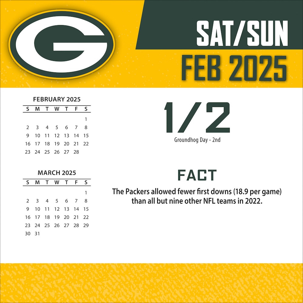 Green Bay Packers 2025 NFL Page-A-Day Box Calendar