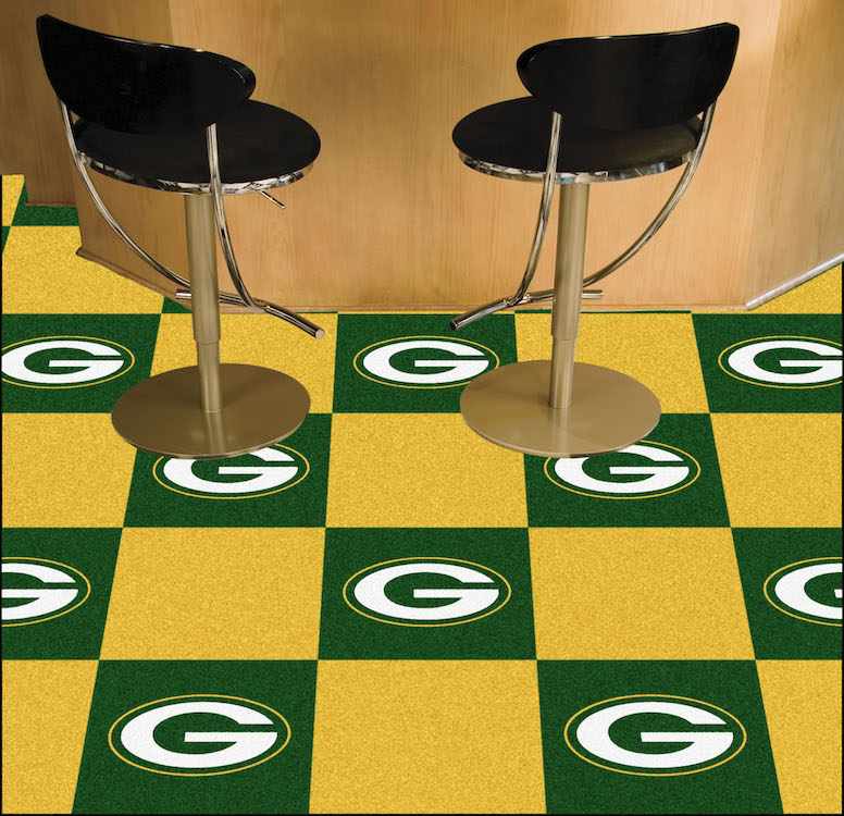 Green Bay Packers Carpet Tiles 18x18 in.