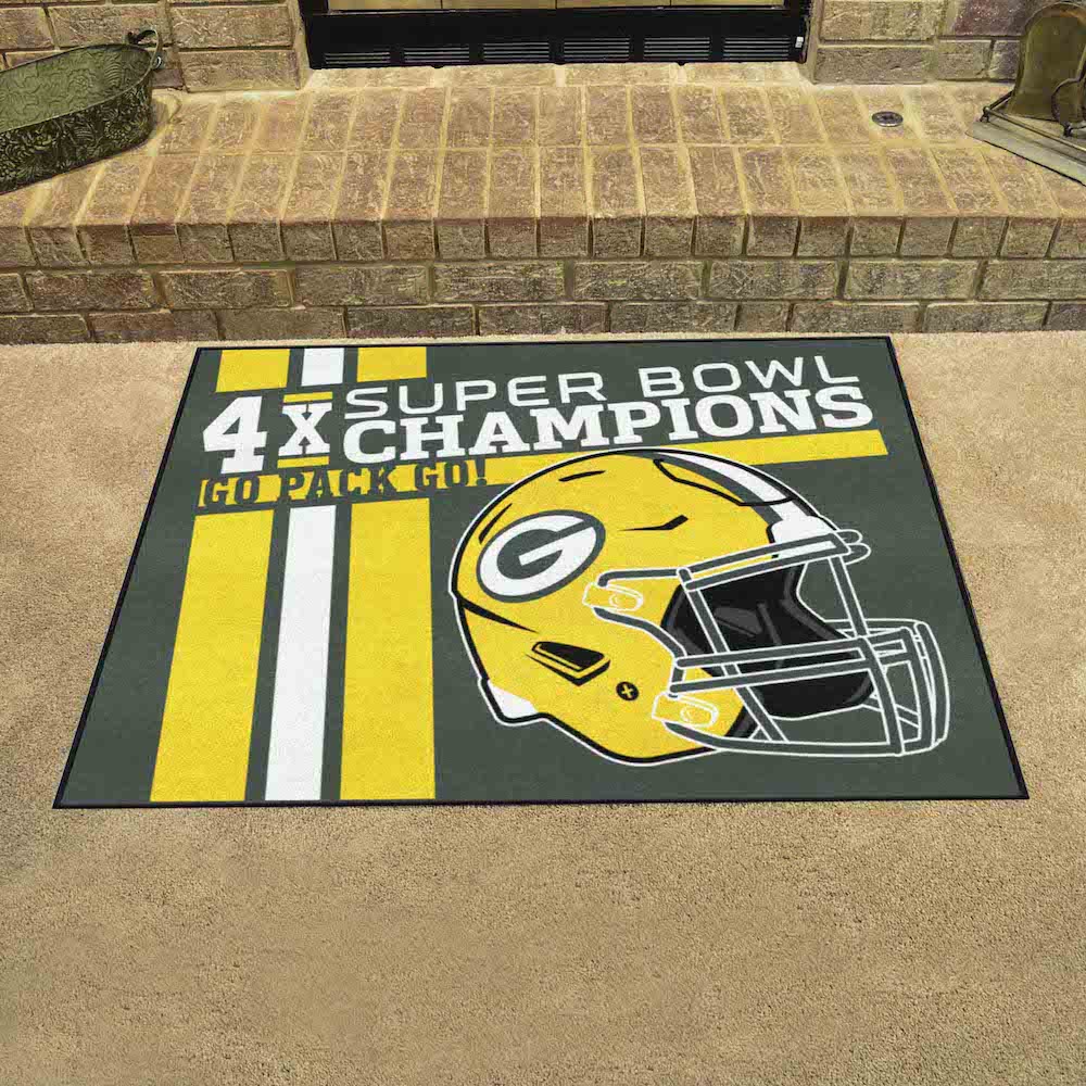 Green Bay Packers DYNASTY Floor Mat - 34 x 43 inch All Star style