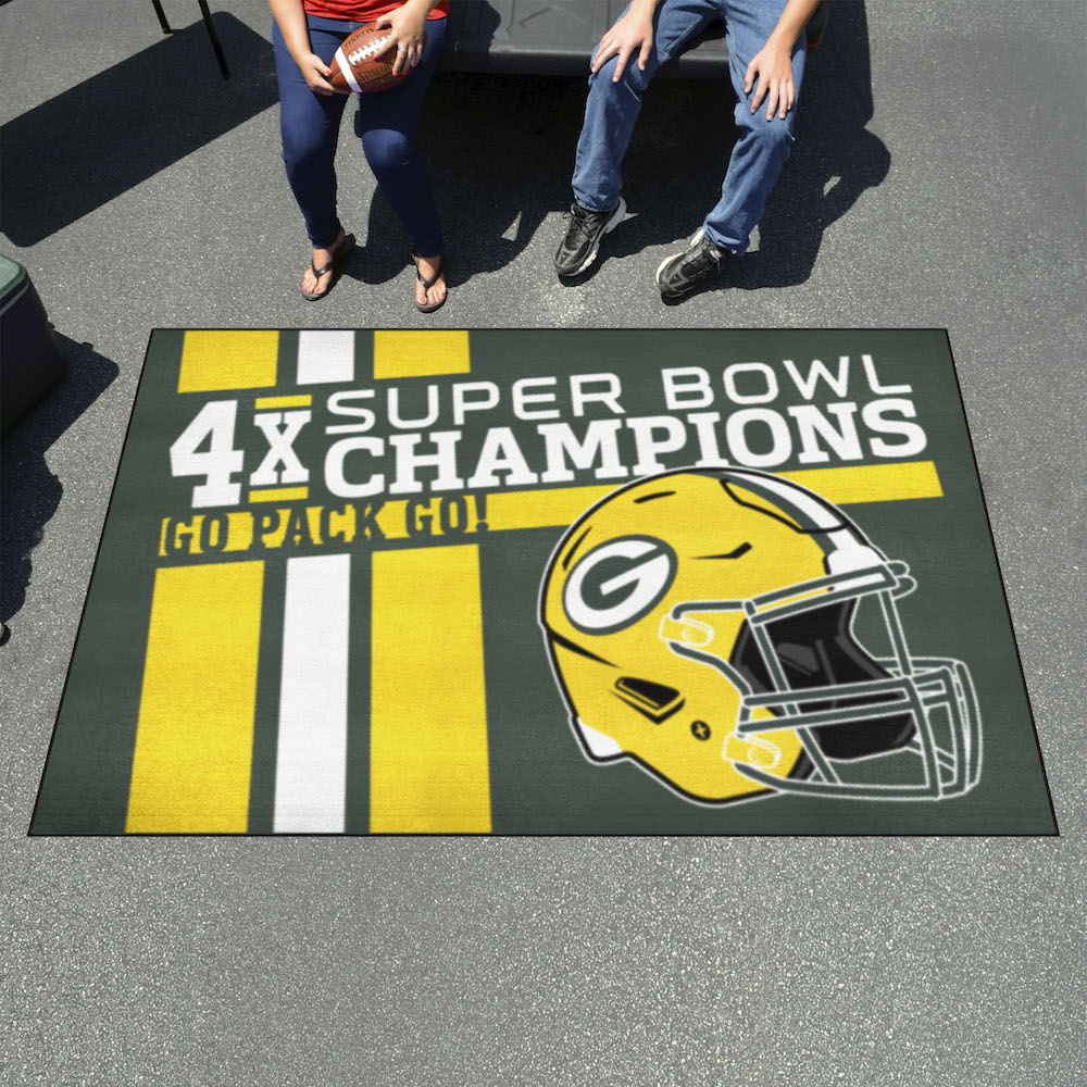Green Bay Packers DYNASTY Floor Mat - 60 x 96 inch Ultimat style