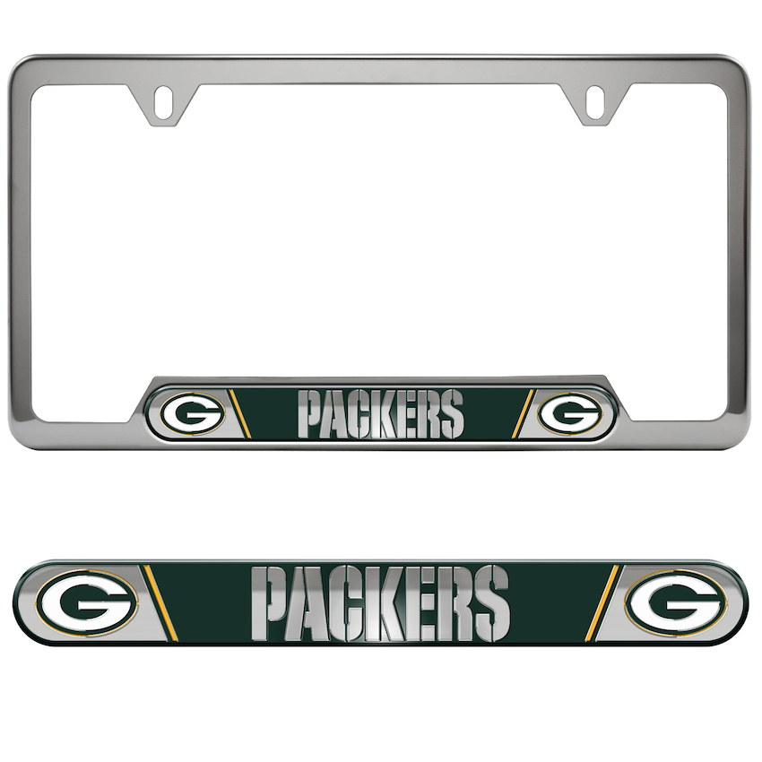 Green Bay Packers Embossed License Plate Frame