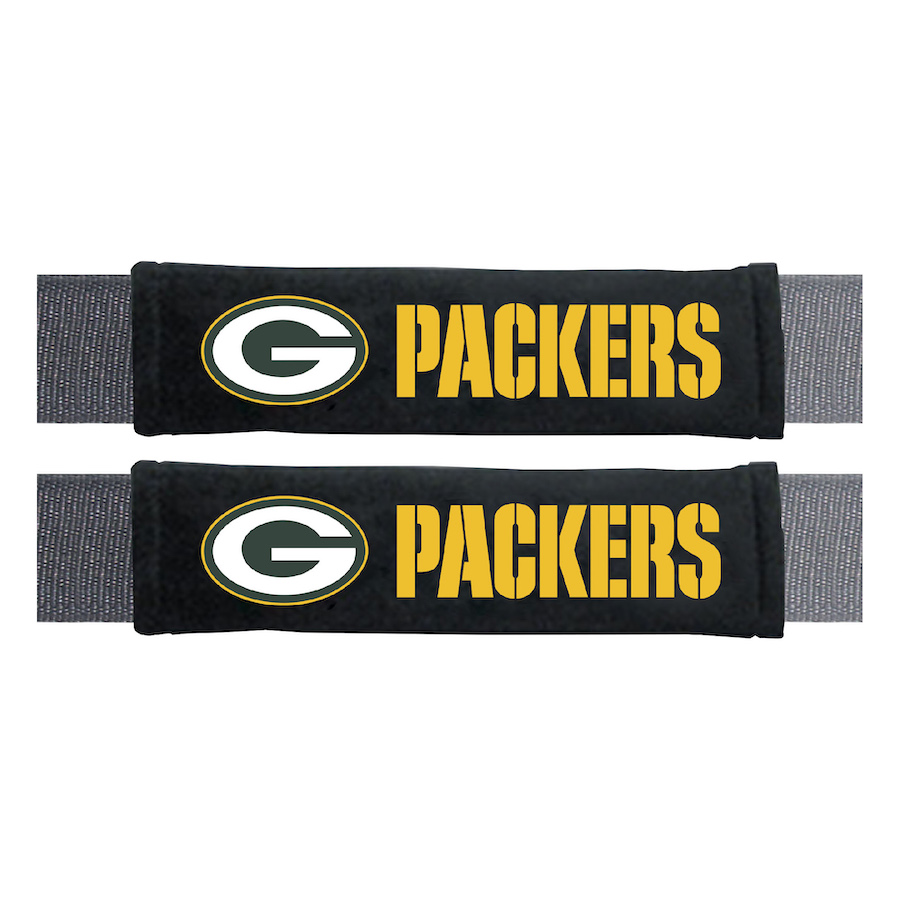 Green Bay Packers Embroidered Seatbelt Pad (set of 2)