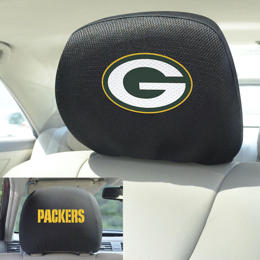 Green Bay Packers Head Rest Covers