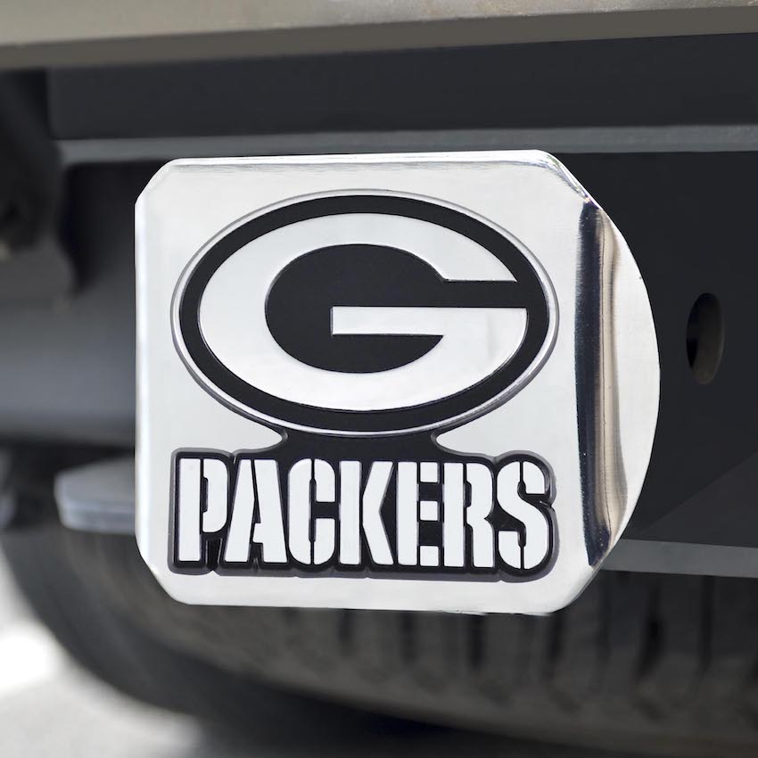 Green Bay Packers Chrome Trailer Hitch Cover