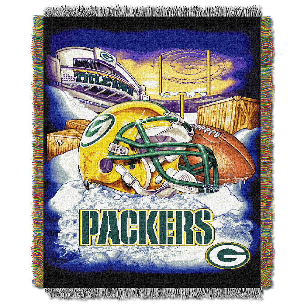 Green Bay Packers Home Field Advantage Series Tapestry Blanket 48 x 60