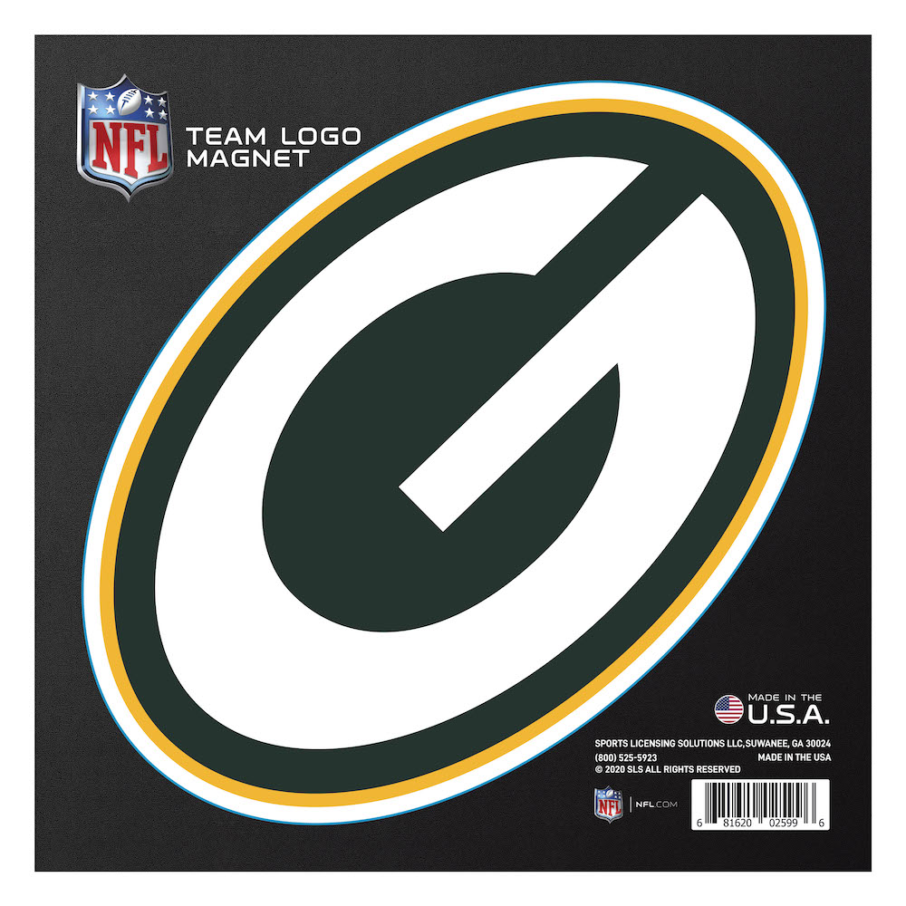 Green Bay Packers Large Team Logo Magnet - Indoor Outdoor
