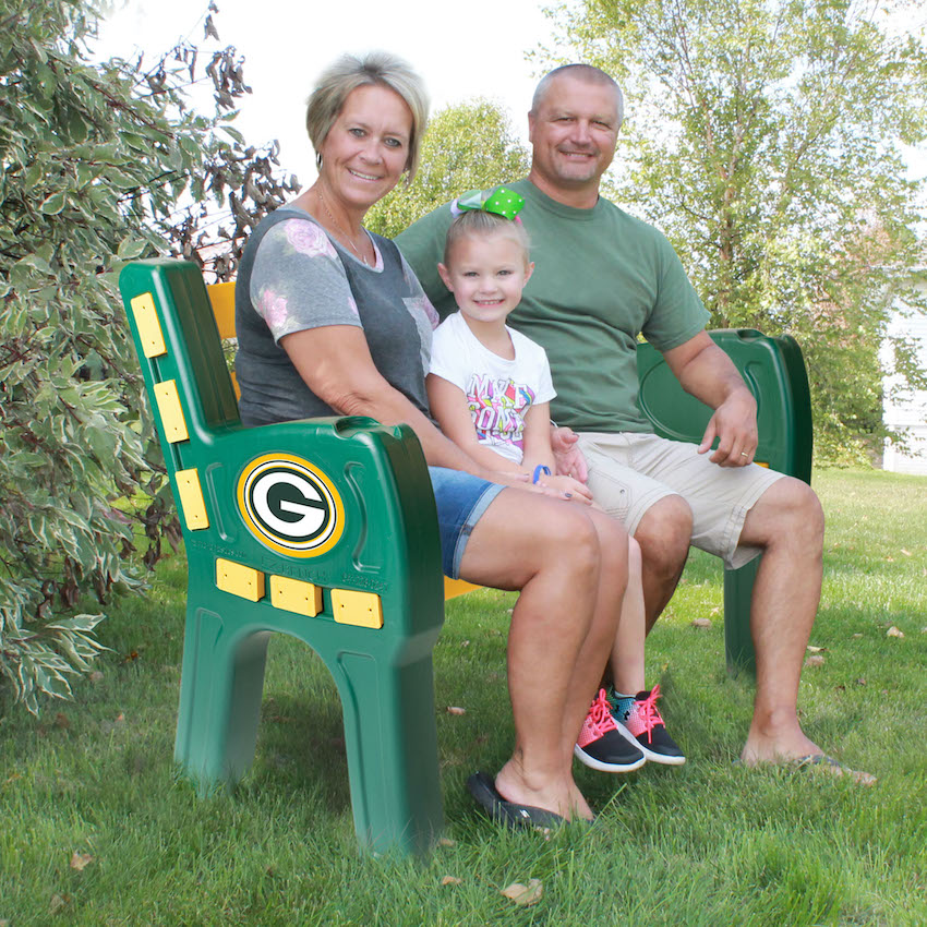 Green Bay Packers Park Bench