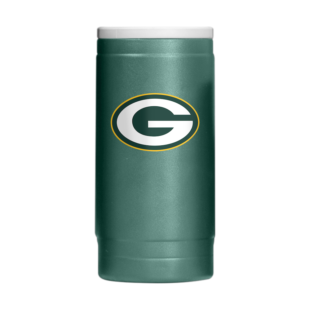 Green Bay Packers Powder Coated 12 oz. Slim Can Coolie