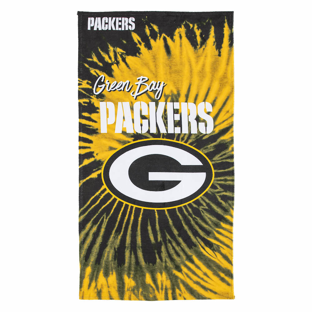 Green Bay Packers Pyschedelic 30x60 Beach Towel