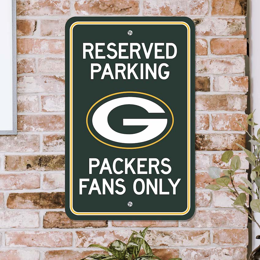 Green Bay Packers RESERVED Parking Sign
