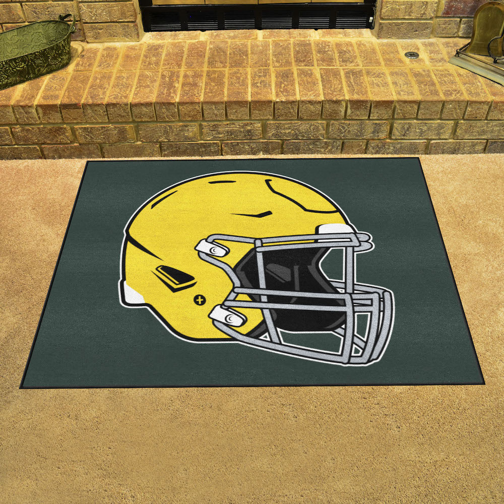 Green Bay Packers 34 x 45 ALL STAR Floor Mat - Throwback Helmet