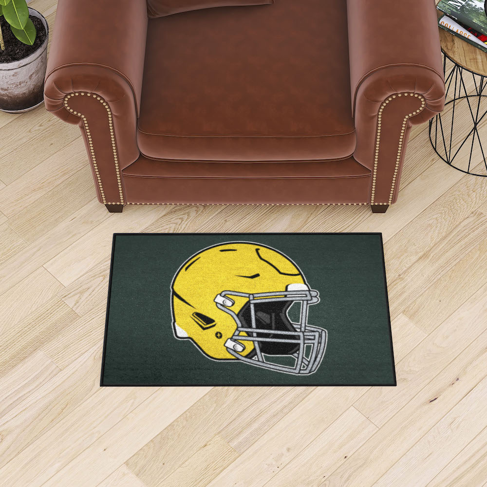 Green Bay Packers 20 x 30 STARTER Floor Mat - Throwback Helmet