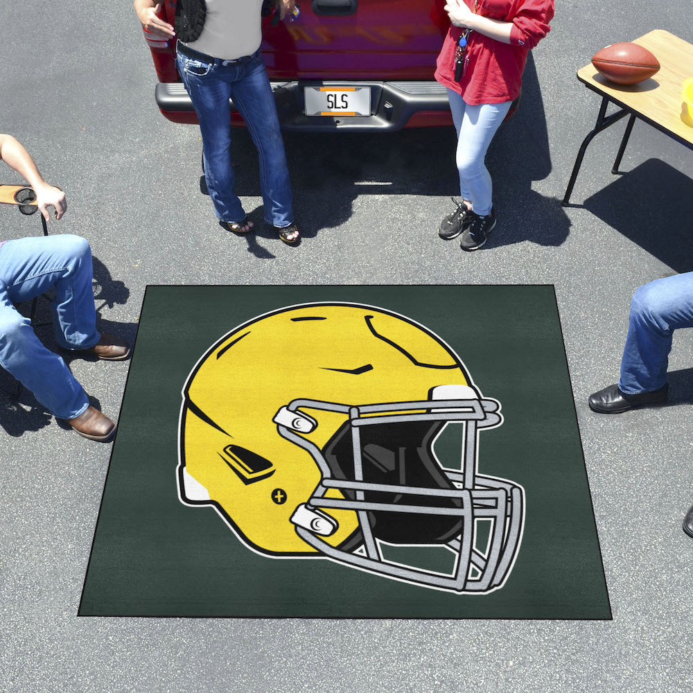 Green Bay Packers TAILGATER 60 x 72 Rug - Throwback Helmet