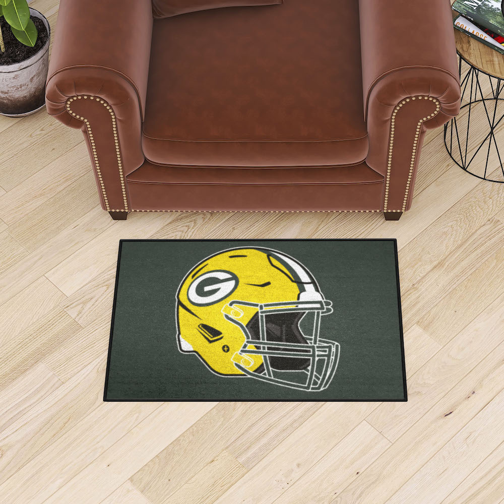 Green Bay Packers 20 x 30 STARTER Floor Mat - Helmet Logo