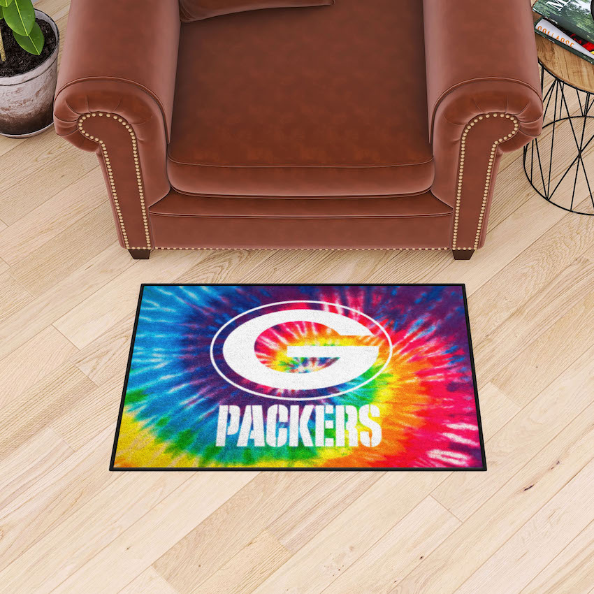 Green Bay Packers TIE-DIE 20 x 30 Starter Floor Mat