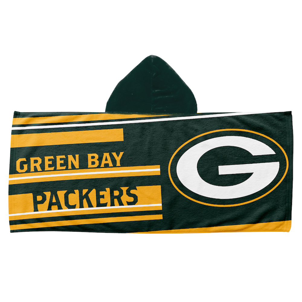 Green Bay Packers Youth Hooded Beach Towel