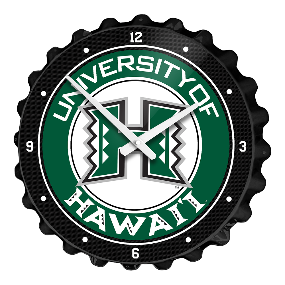 Hawaii Warriors Bottle Cap Wall Clock