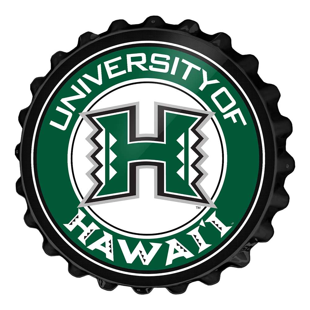 Hawaii Warriors Bottle Cap Wall Sign