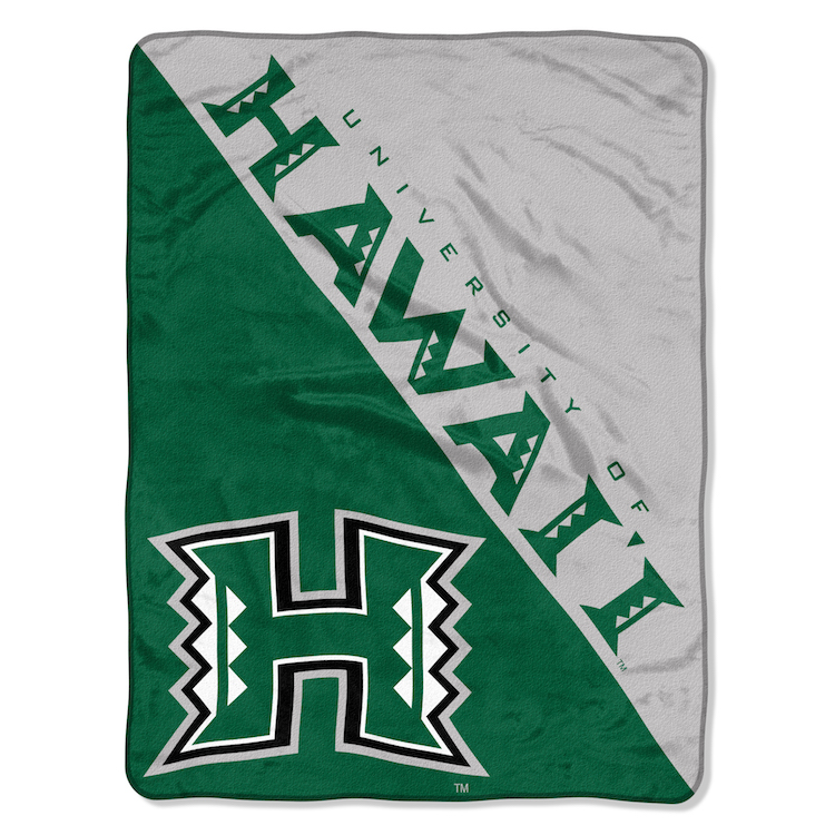 Hawaii Warriors Micro Raschel 50 x 60 Team Blanket