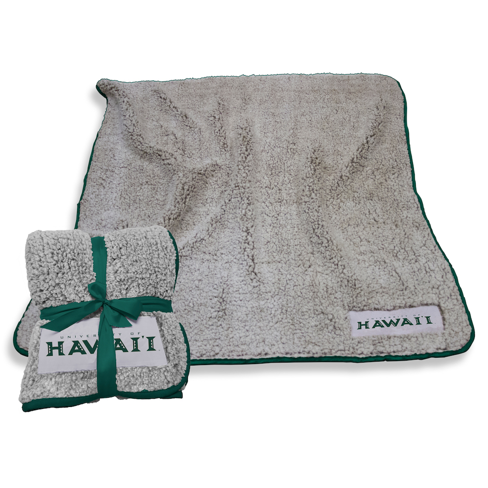 Hawaii Warriors Frosty Throw Blanket