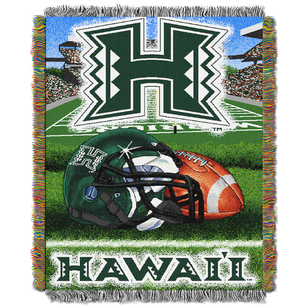 Hawaii Warriors Home Field Advantage Series Tapestry Blanket 48 x 60