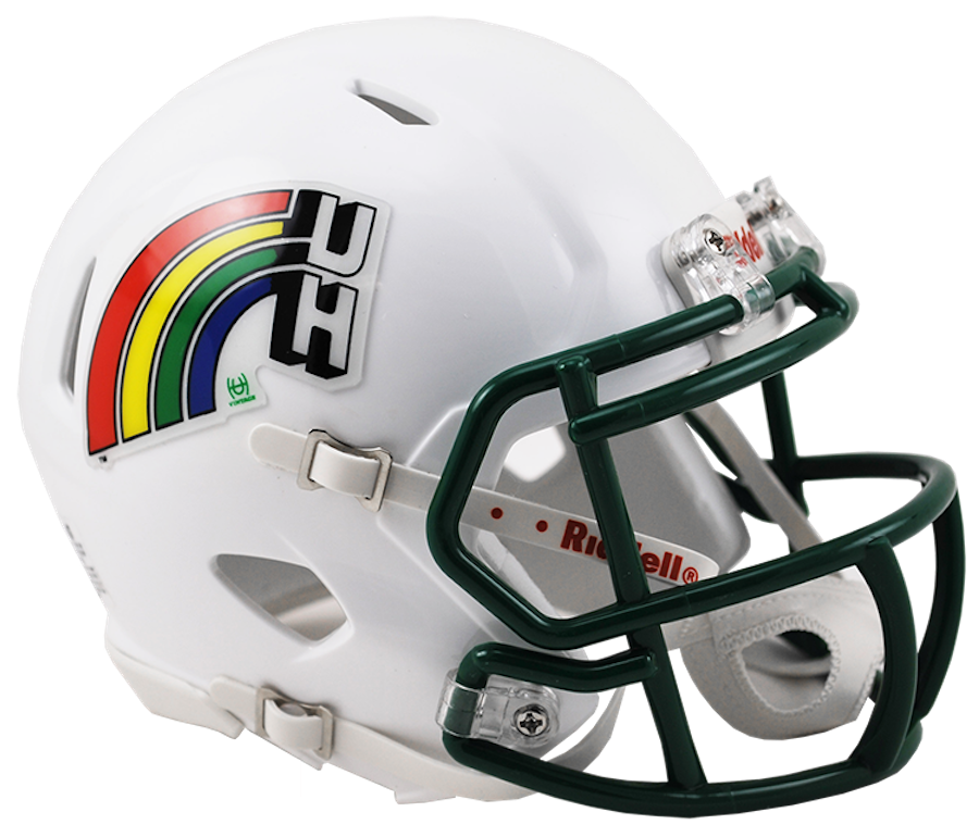 Hawaii Warriors NCAA Mini SPEED Helmet by Riddell - THROWBACK