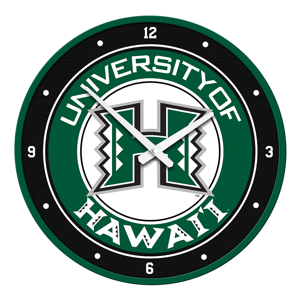 Hawaii Warriors Modern Disc Wall Clock