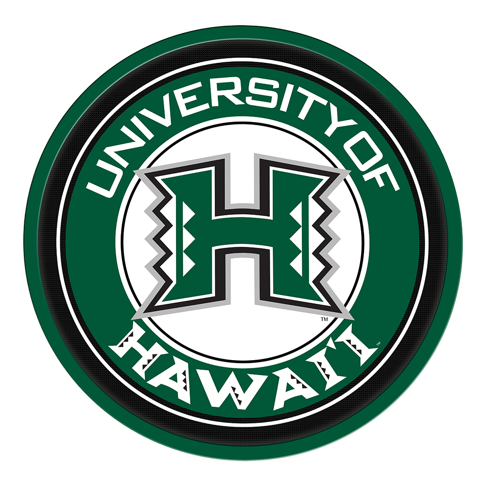 Hawaii Warriors Modern Disc Wall Sign