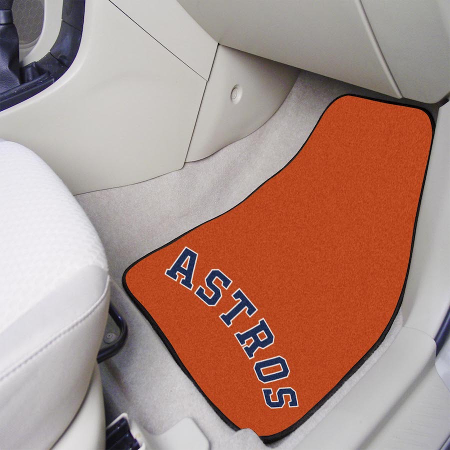 Houston Astros ALT LOGO Car Floor Mats 18 x 27 Carpeted-Pair