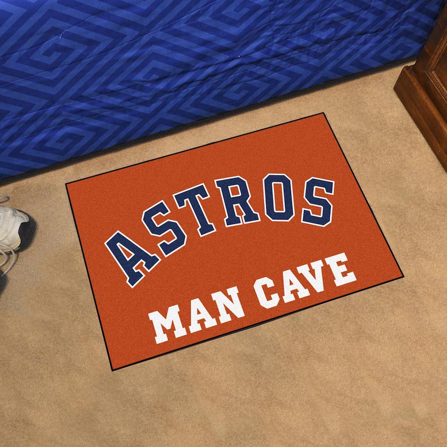 Houston Astros ALT LOGO MAN CAVE 20 x 30 STARTER Floor Mat