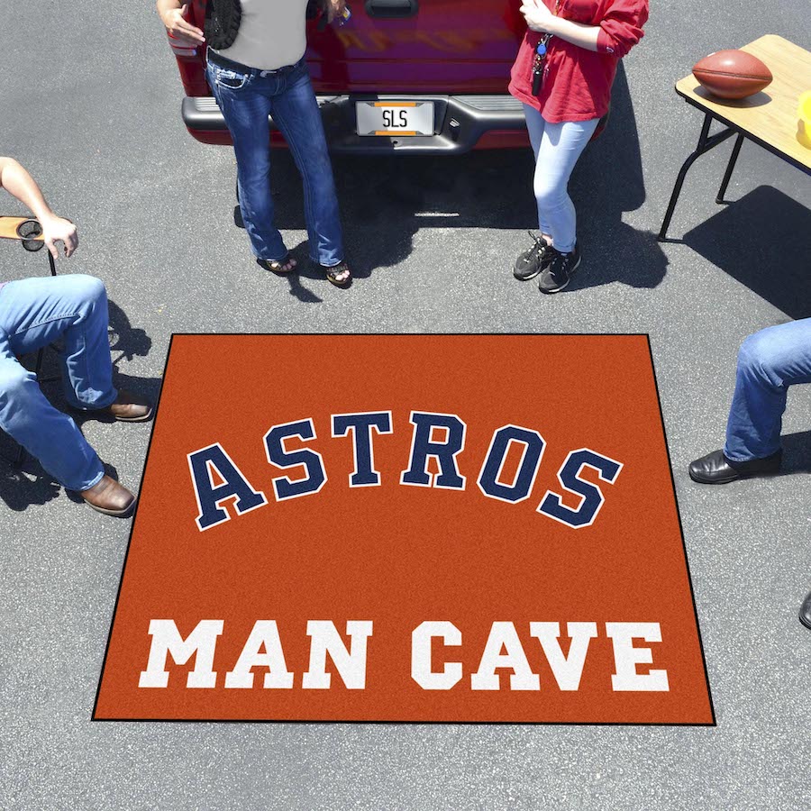 Houston Astros ALT LOGO MAN CAVE TAILGATER 60 x 72 Rug