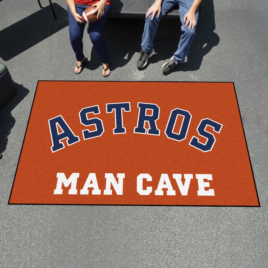 Houston Astros ALT LOGO UTILI-MAT 60 x 96 MAN CAVE Rug