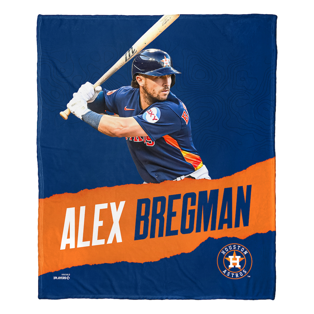 Houston Astros Alex Bregman Silk Touch Throw Blanket 50 x 60 inch