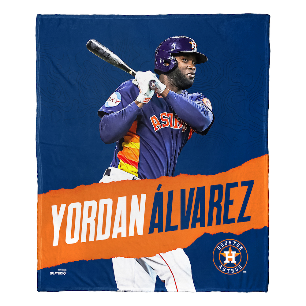 Houston Astros Yordan Alvarez Silk Touch Throw Blanket 50 x 60 inch