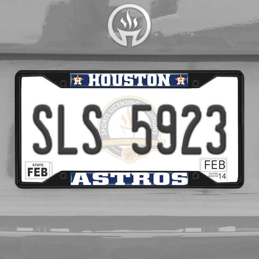 Houston Astros Black License Plate Frame