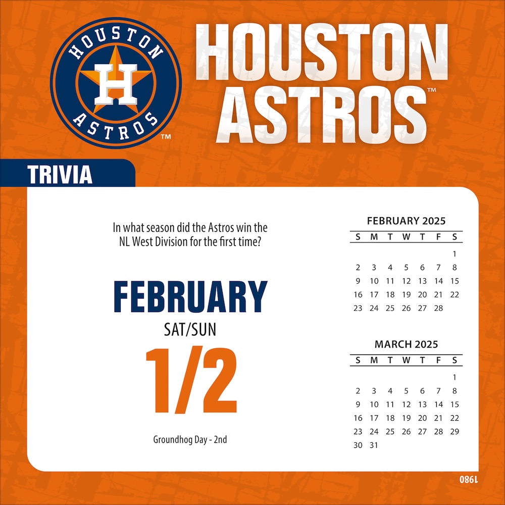 Houston Astros 2025 MLB Page-A-Day Box Calendar