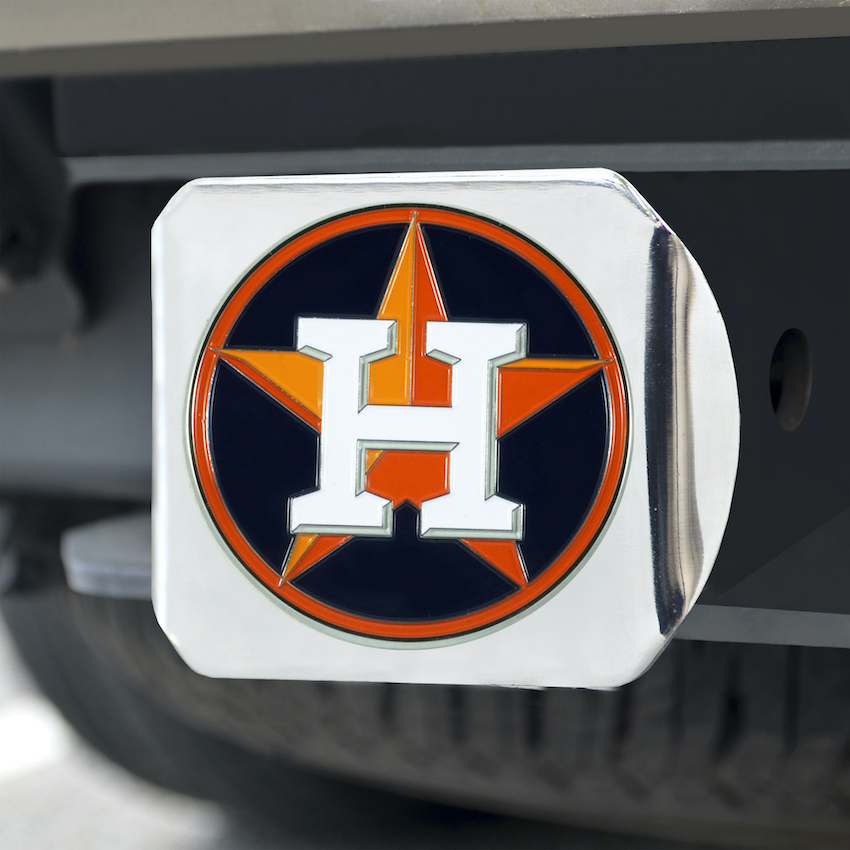 Houston Astros Color Chrome Trailer Hitch Cover