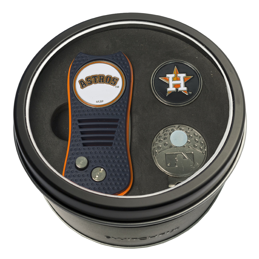 Houston Astros Golf Divot Tool with 3 Markers