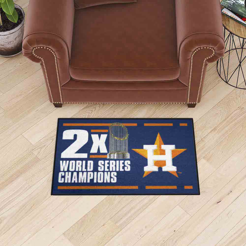 Houston Astros DYNASTY Floor Mat - 20 x 30 inch Starter style