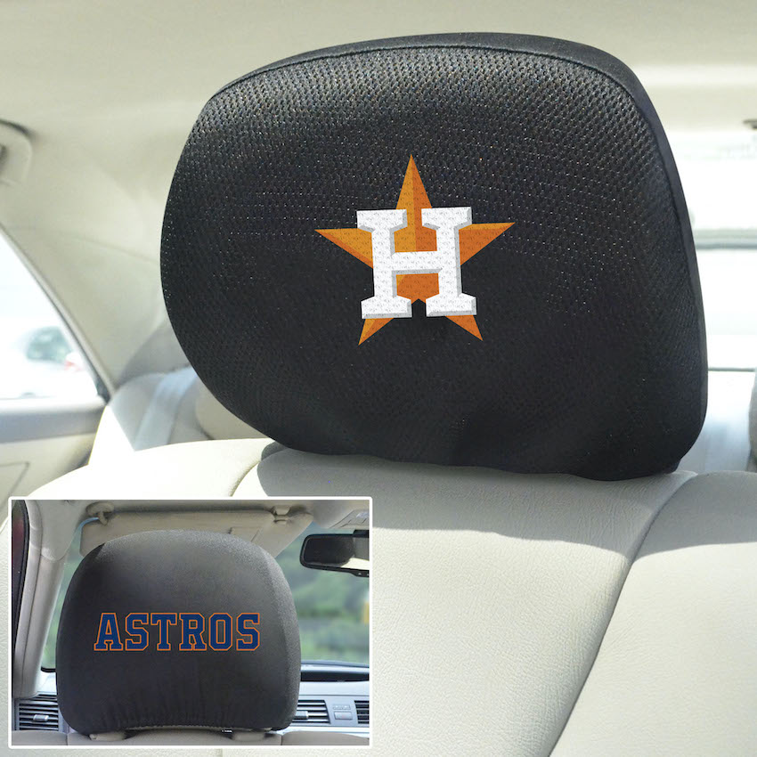 Houston Astros Head Rest Covers