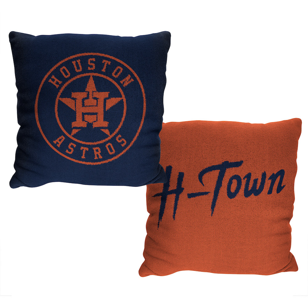 Houston Astros Double Sided INVERT Woven Pillow