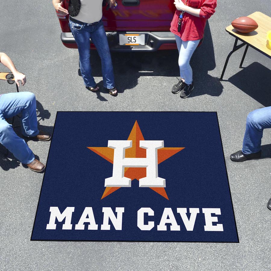 Houston Astros MAN CAVE TAILGATER 60 x 72 Rug