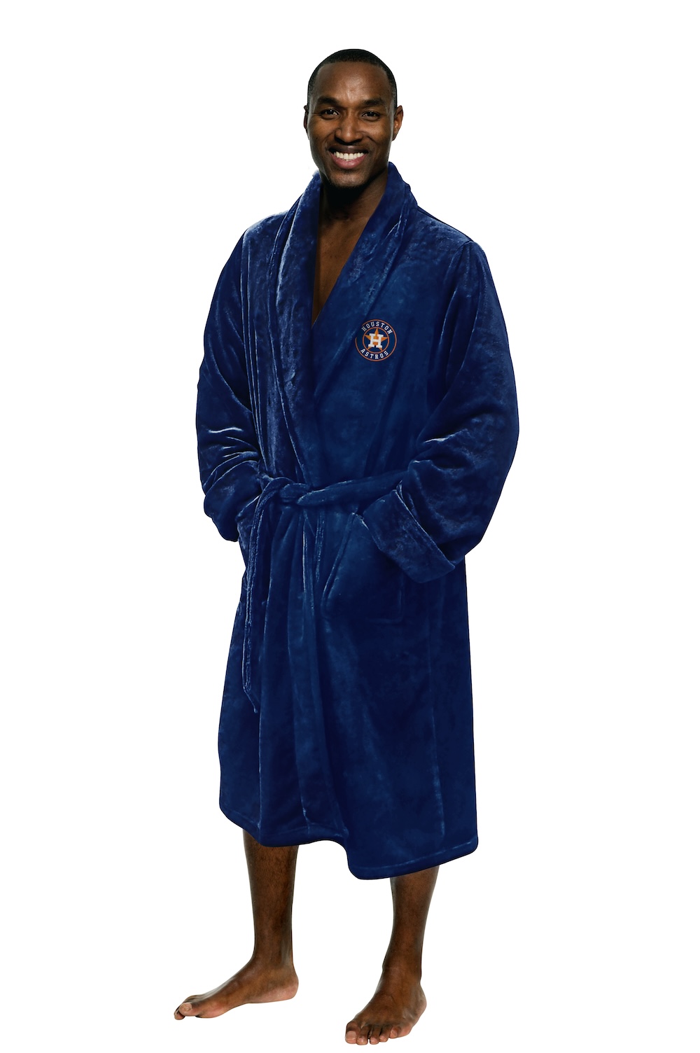 Houston Astros Mens Silk Touch Bath Robe (L/XL)