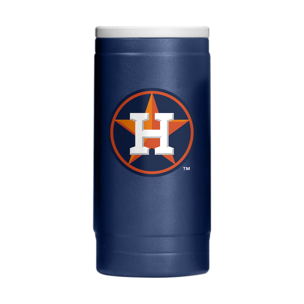 Houston Astros Powder Coated 12 oz. Slim Can Coolie