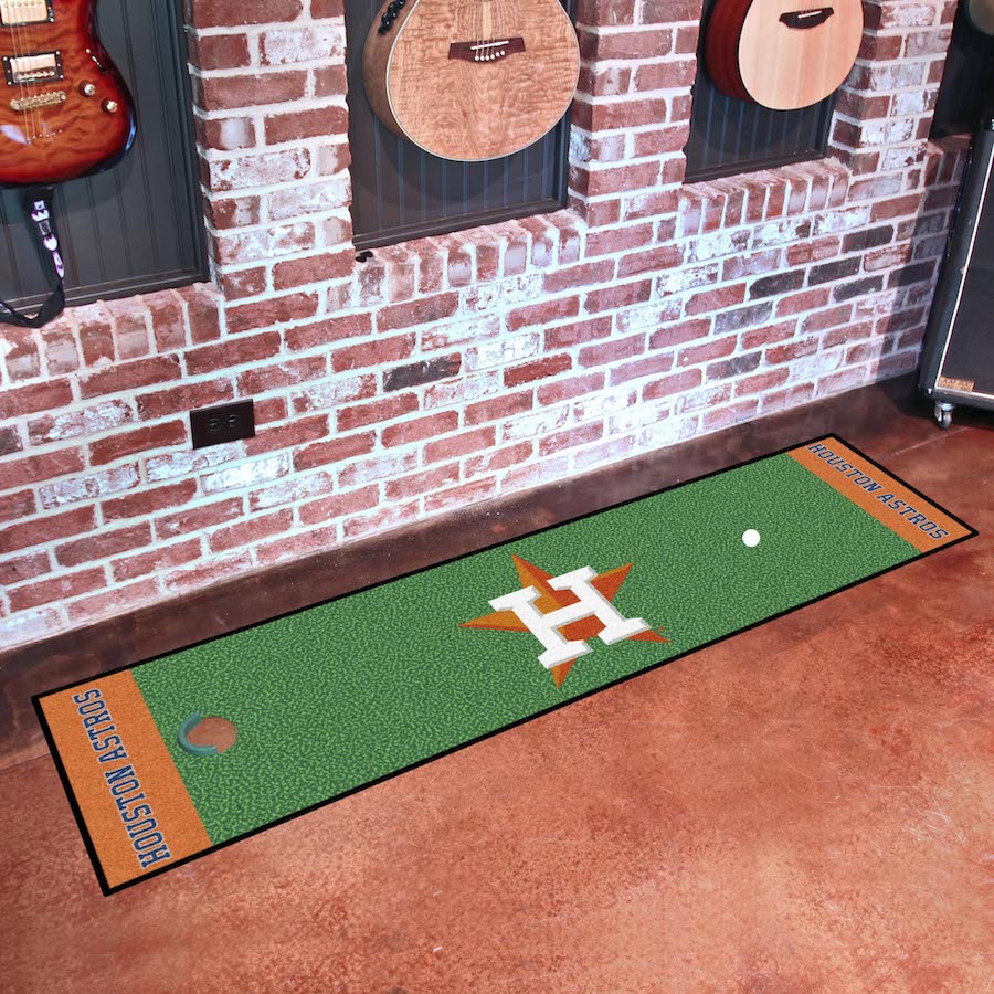 Houston Astros Putting Green Mat 18 x 72