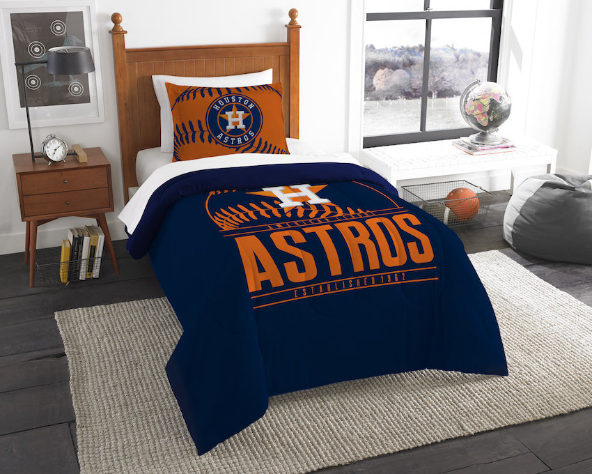 Houston Astros Twin Comforter Set with Sham