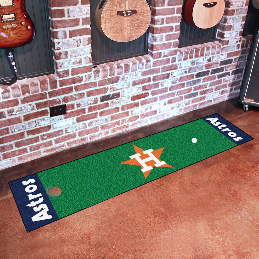 Houston Astros MLBCC Vintage 18 x 72 in Putting Green Mat with Throwback Logo