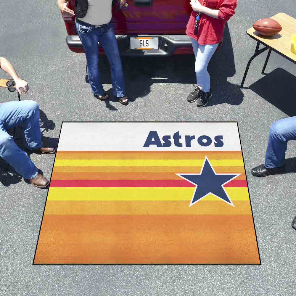 Houston Astros MLBCC Vintage TAILGATER 60 x 72 Rug Throwback Logo