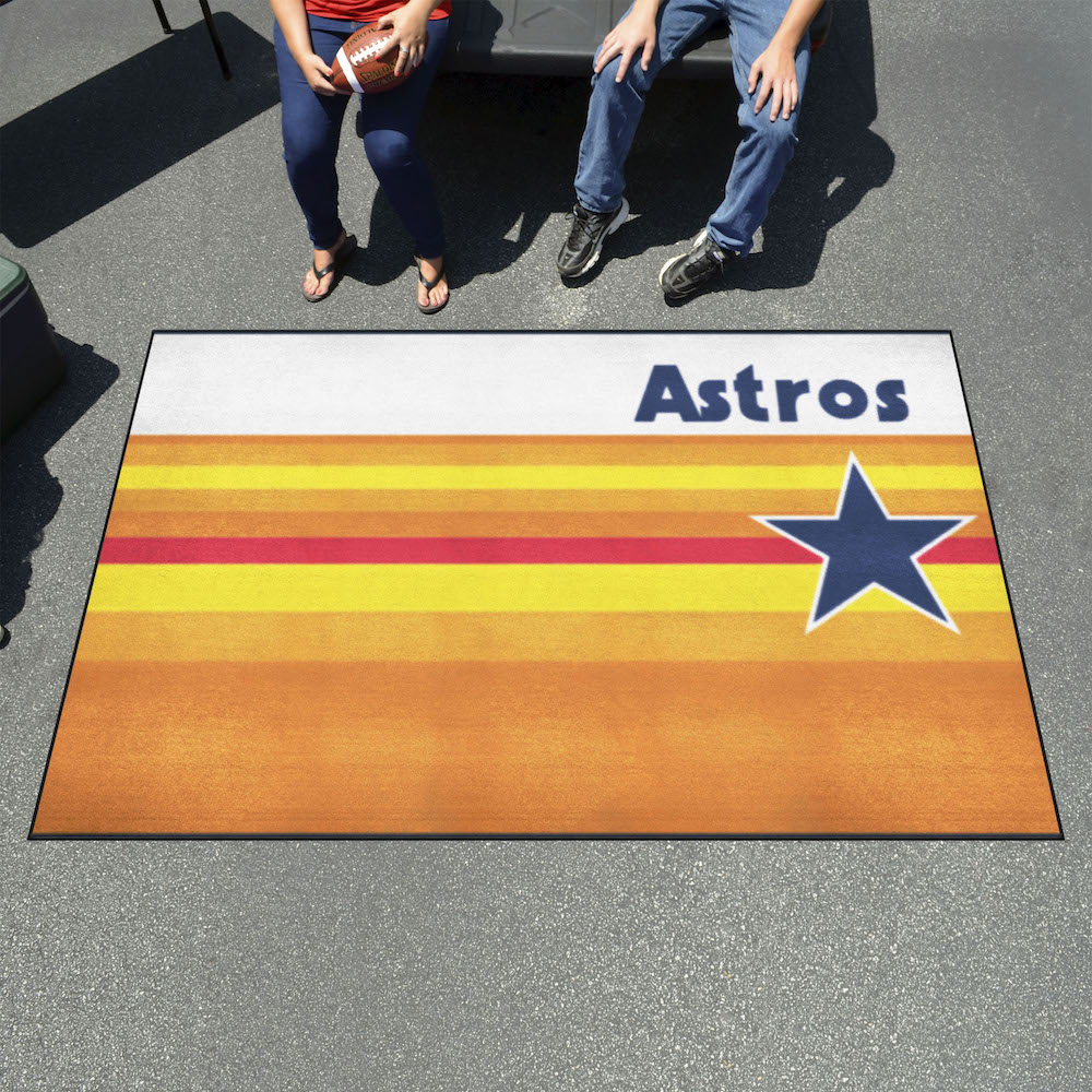 Houston Astros MLBCC Vintage ULTI-MAT 60 x 96 Rug Throwback Logo