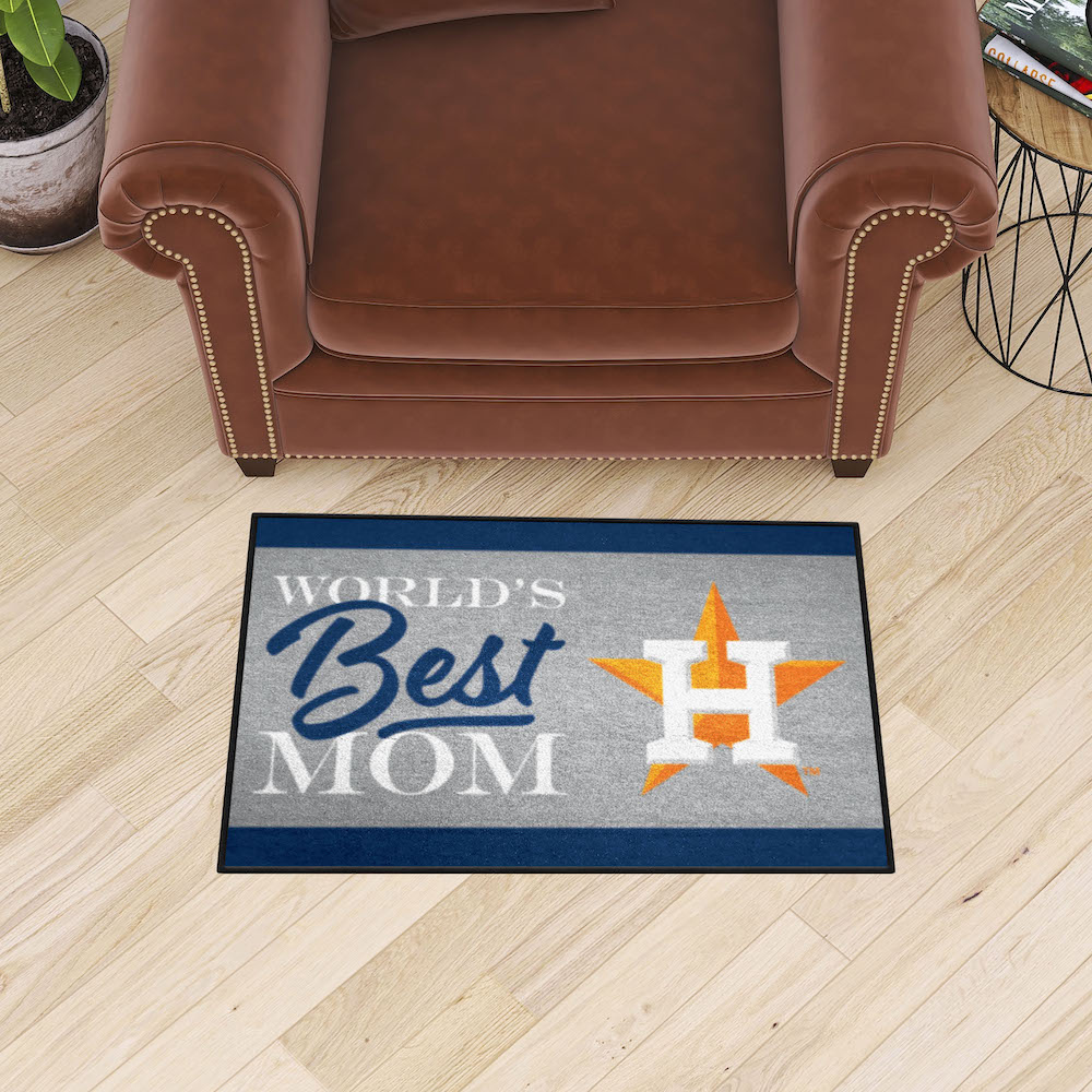 Houston Astros 20 x 30 WORLDS BEST MOM Floor Mat